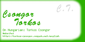 csongor torkos business card
